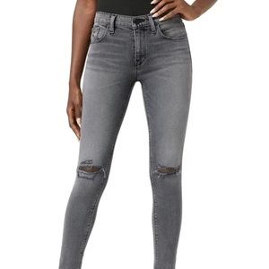 Joe’s Jeans. Light Gray Distressed. Stretchy